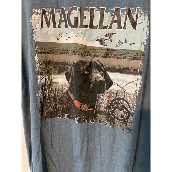 Men's Magellan Outdoors Black Lab Duck Hunting T-Shirt XL - Picture 3 of 5